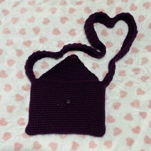 Deep violet envelope book bag